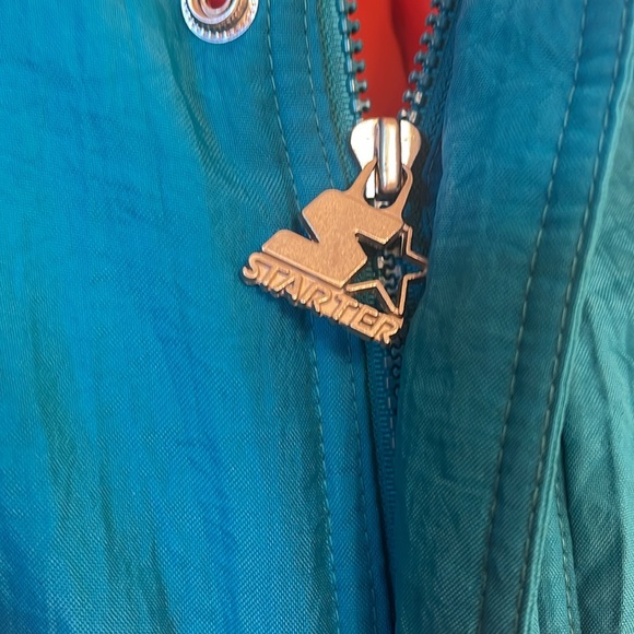 Vintage Starter Mens Miami Dolphins NFL Pro Line Puffer Jacket 90's Size XXL - Picture 4 of 14